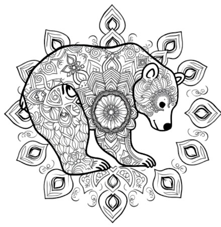 A design from Bear Mandalas
