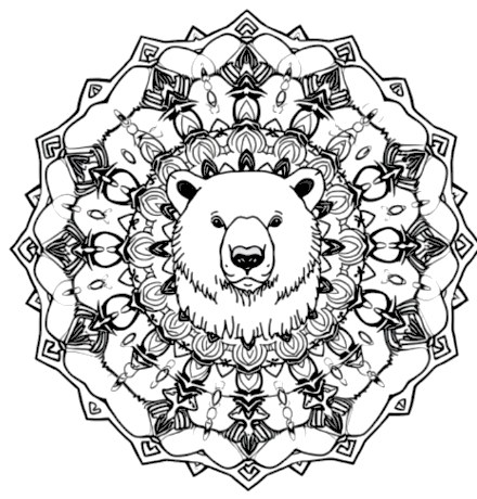 A design from Bear Mandalas