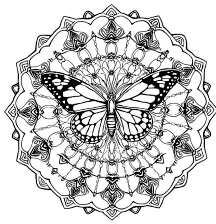 A design from Butterfly Mandalas