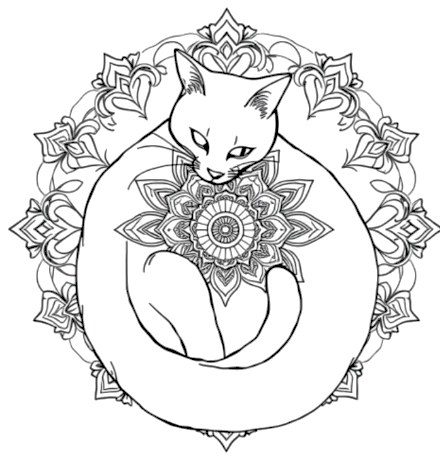 A design from Cat Mandalas