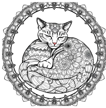 A design from Cat Mandalas