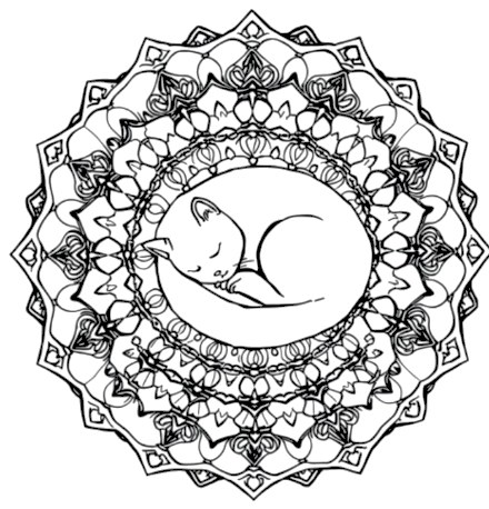 A design from Cat Mandalas