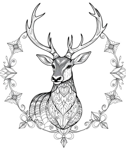 A design from Deer & Stag Mandalas