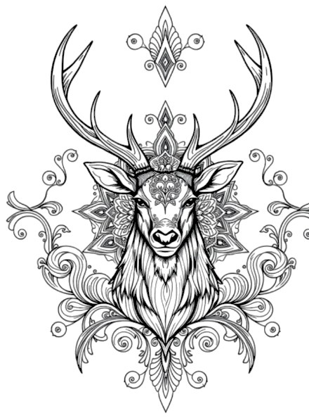A design from Deer & Stag Mandalas