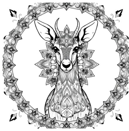 A design from Deer & Stag Mandalas