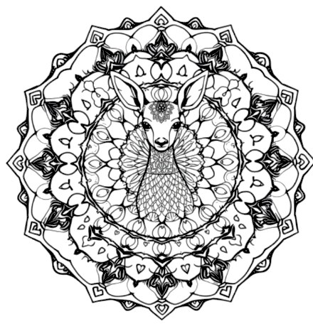 A design from Deer & Stag Mandalas