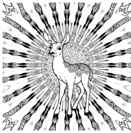 A design from Deer & Stag Mandalas