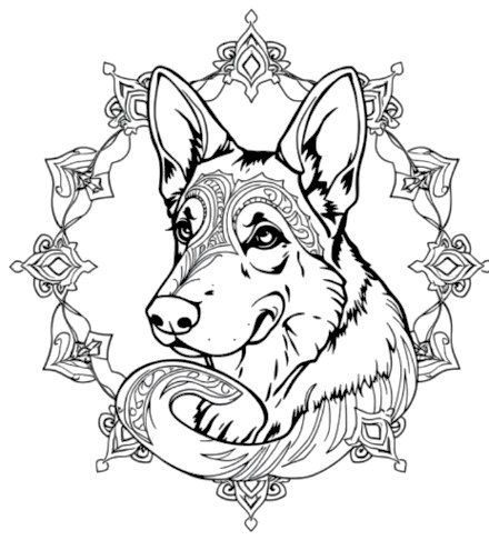 A design from Dog Mandalas