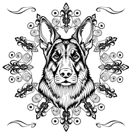 A design from Dog Mandalas