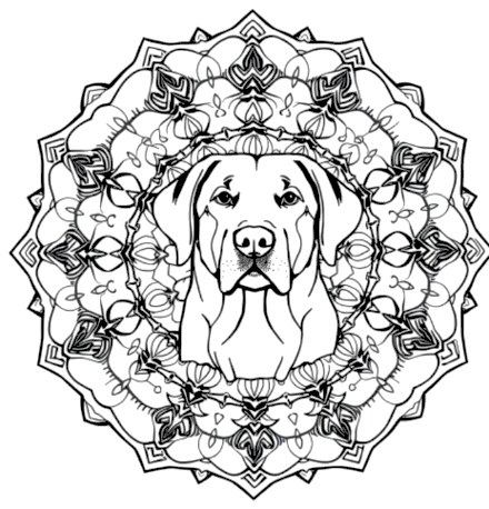 A design from Dog Mandalas