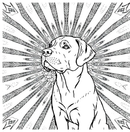 A design from Dog Mandalas