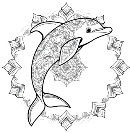 A design from Dolphin Mandalas