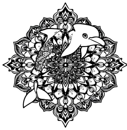 A design from Dolphin Mandalas