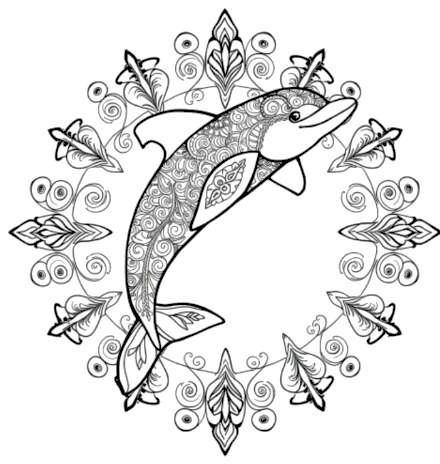 A design from Dolphin Mandalas