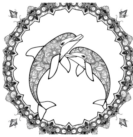 A design from Dolphin Mandalas