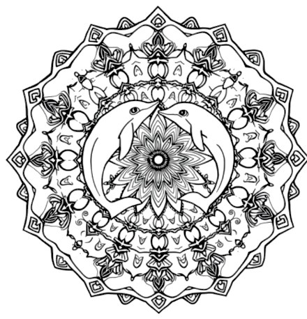 A design from Dolphin Mandalas