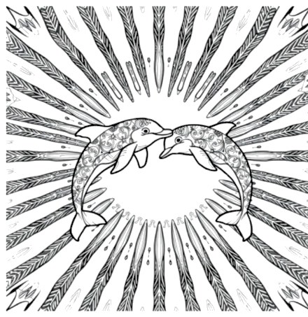 A design from Dolphin Mandalas