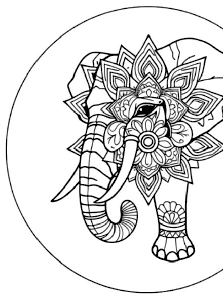 A design from Elephant Mandalas
