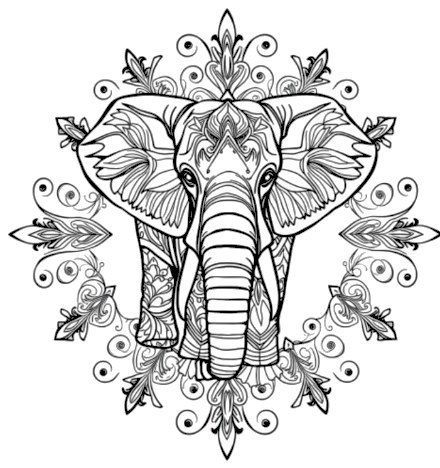 A design from Elephant Mandalas