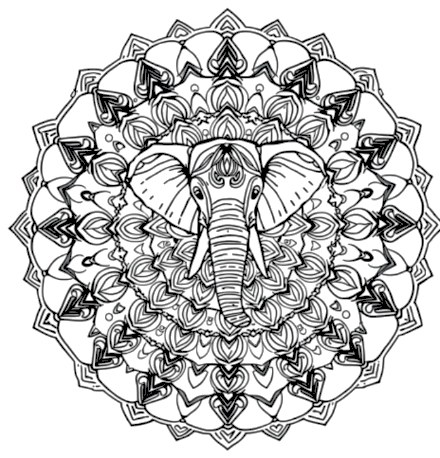A design from Elephant Mandalas