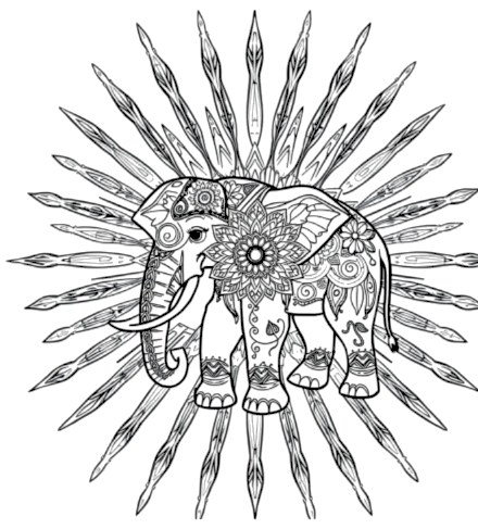 A design from Elephant Mandalas