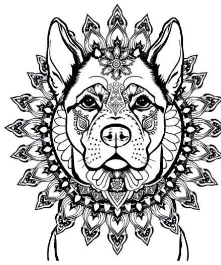 A design from Farm & Pet Animal Mandalas