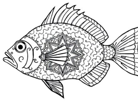 A design from Tropical Fish & Ocean Mandalas