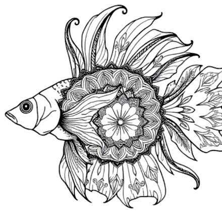A design from Tropical Fish & Ocean Mandalas