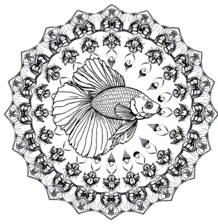 A design from Tropical Fish & Ocean Mandalas