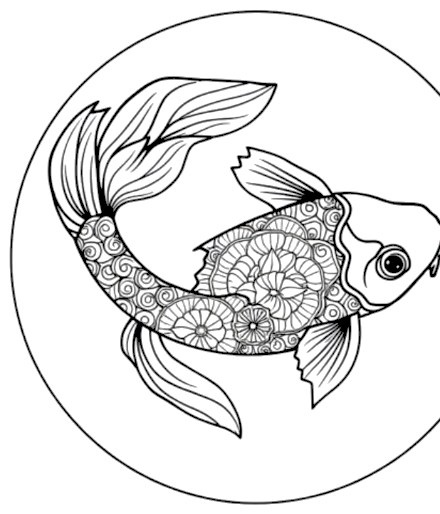 A design from Tropical Fish & Ocean Mandalas