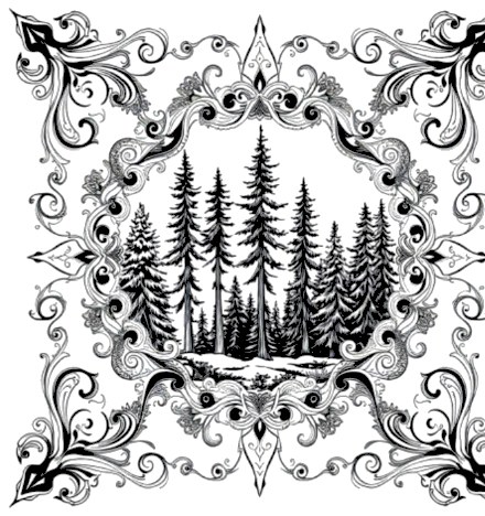 A design from Forest & Mountain Mandalas