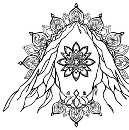 A design from Forest & Mountain Mandalas