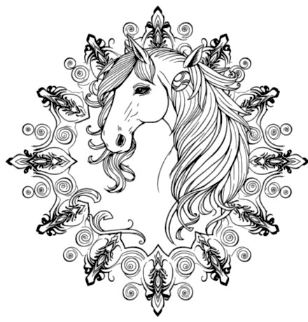 A design from Horse Mandalas
