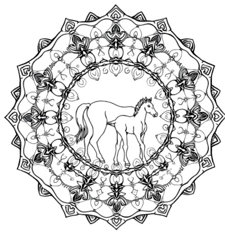 A design from Horse Mandalas