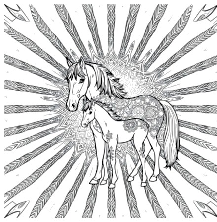 A design from Horse Mandalas