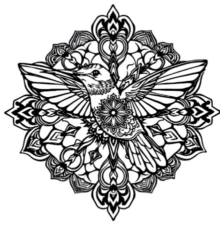 A design from Hummingbird Mandalas