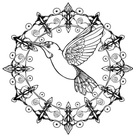 A design from Hummingbird Mandalas