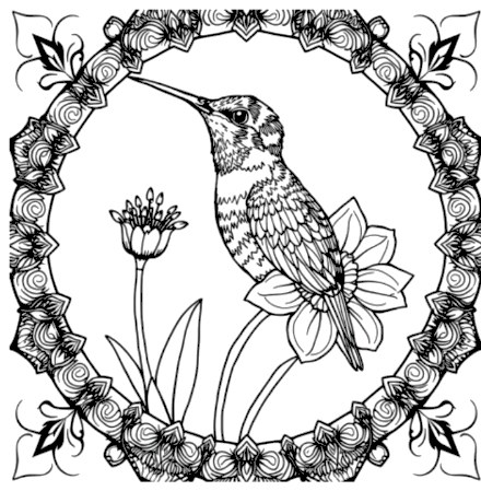 A design from Hummingbird Mandalas