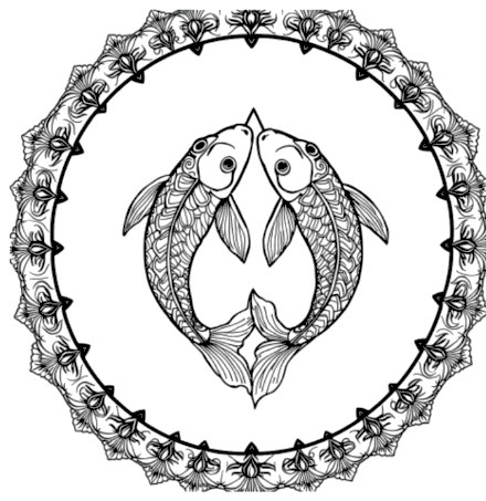 A design from Koi Fish Mandalas