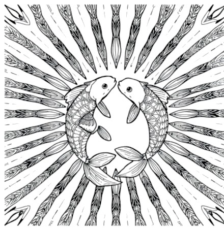 A design from Koi Fish Mandalas