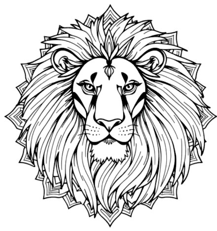 A design from Lion Mandalas