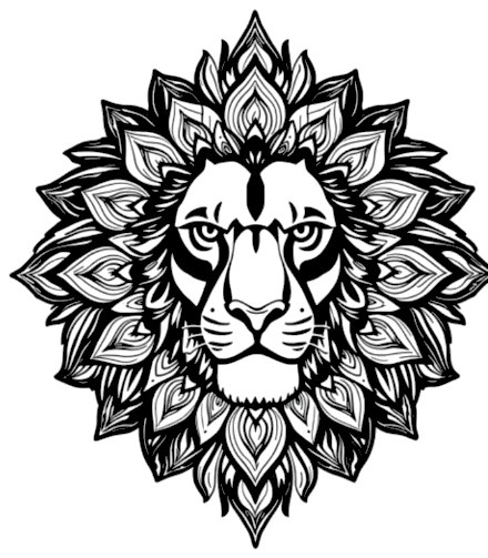 A design from Lion Mandalas
