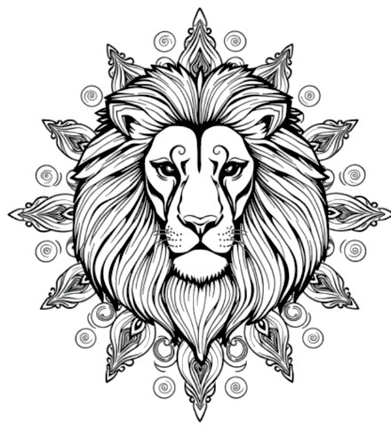 A design from Lion Mandalas