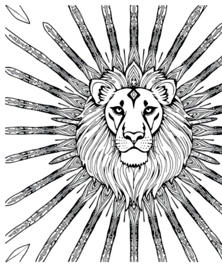 A design from Lion Mandalas
