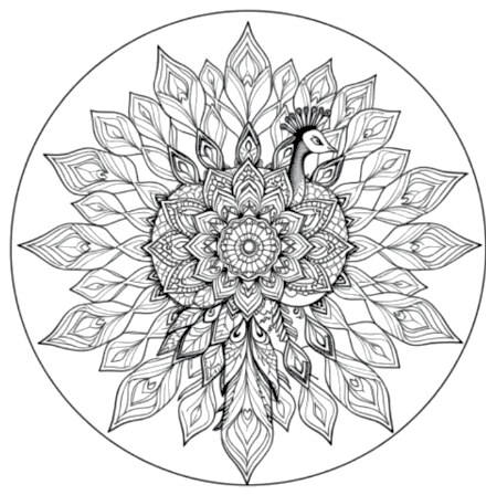 A design from Peacock Mandalas