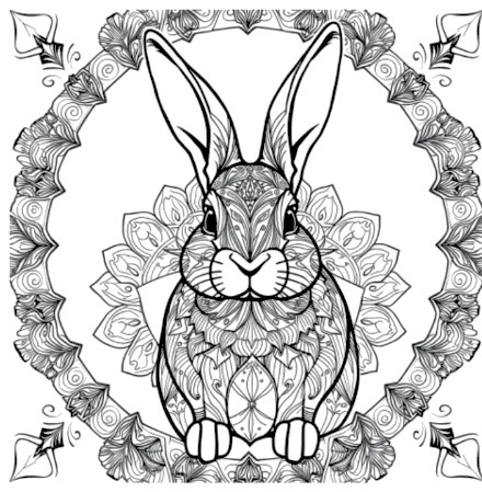A design from Rabbit Mandalas