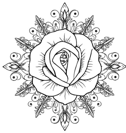 A design from Rose Mandalas