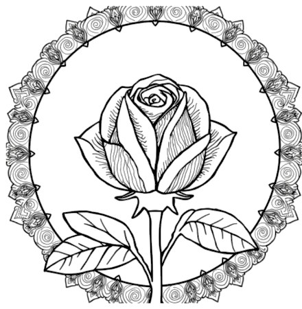 A design from Rose Mandalas