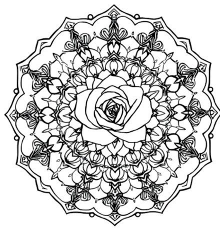A design from Rose Mandalas