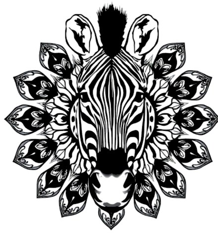 A design from Safari Animal Mandalas